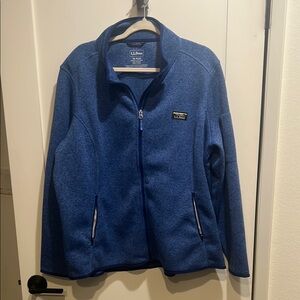 L.L. Bean 3X Plus Blue Women's Fleece Jacket